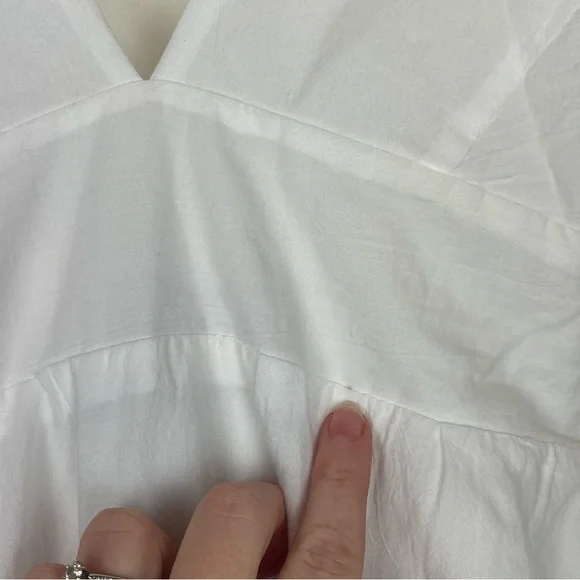 Pampelone Chloe White Cotton Maxi Dress NWT Size Small - Picture 5 of 6